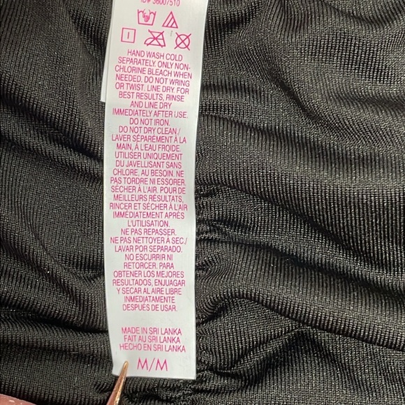 Victoria’s Secret Bikini Ruffle Cheeky Bottom Ruffle Halter Aqua Floral M/34C - Picture 6 of 16